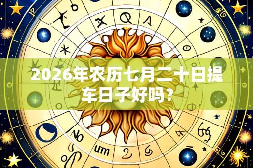 2026年农历七月二十日提车日子好吗?