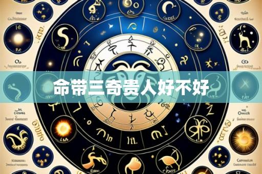 命带三奇贵人好不好