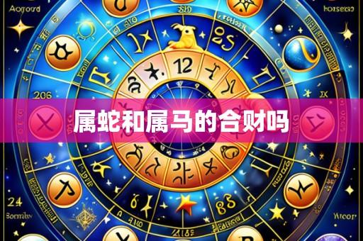 属蛇和属马的合财吗