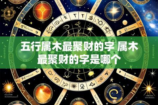 五行属木最聚财的字 属木最聚财的字是哪个