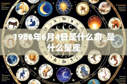 1986年6月4日是什么命_是什么星座