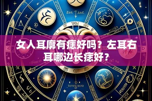女人耳廓有痣好吗?左耳右耳哪边长痣好?