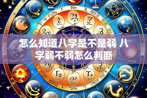 怎么知道八字是不是弱 八字弱不弱怎么判断