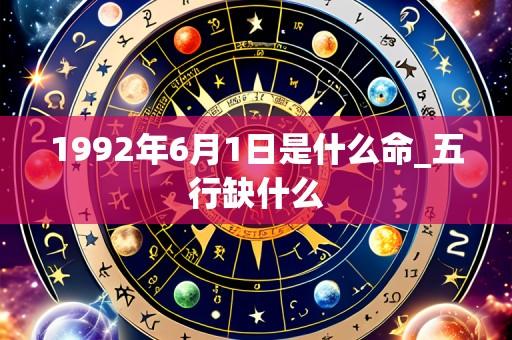 1992年6月1日是什么命_五行缺什么