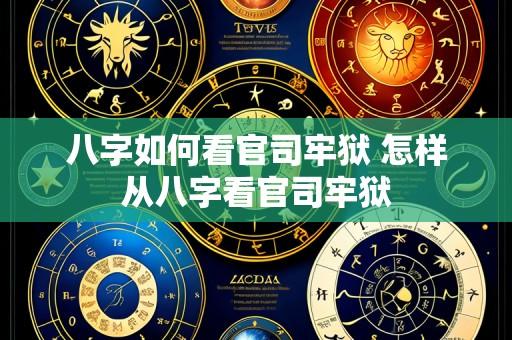 八字如何看官司牢狱 怎样从八字看官司牢狱