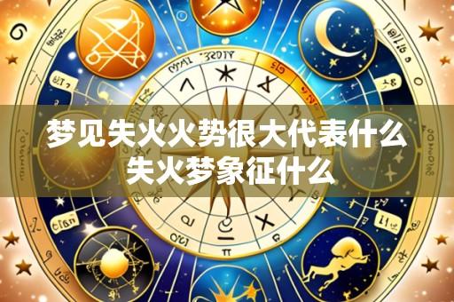梦见失火火势很大代表什么 失火梦象征什么