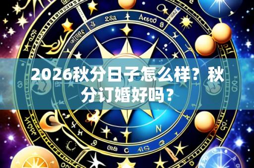 2026秋分日子怎么样？秋分订婚好吗？