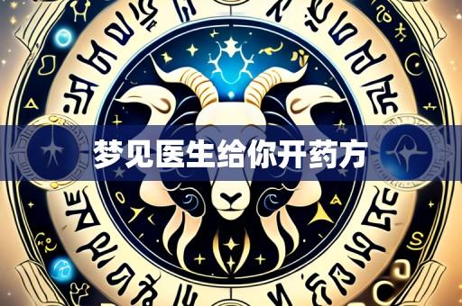 梦见医生给你开药方