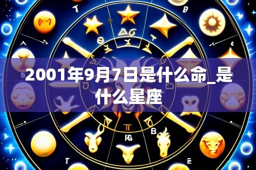 2001年9月7日是什么命_是什么星座