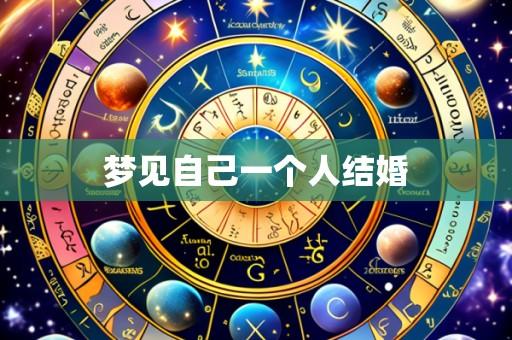梦见自己一个人结婚