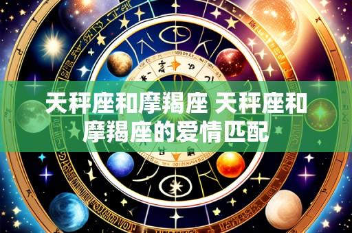 天秤座和摩羯座 天秤座和摩羯座的爱情匹配