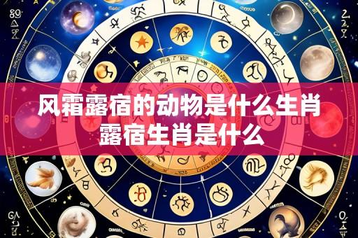 风霜露宿的动物是什么生肖 露宿生肖是什么