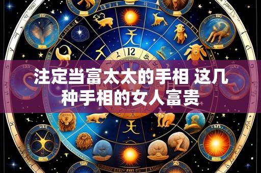 注定当富太太的手相 这几种手相的女人富贵