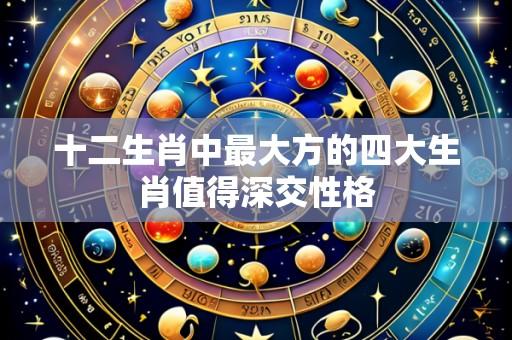 十二生肖中最大方的四大生肖值得深交性格