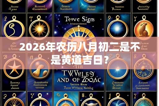 2026年农历八月初二是不是黄道吉日?