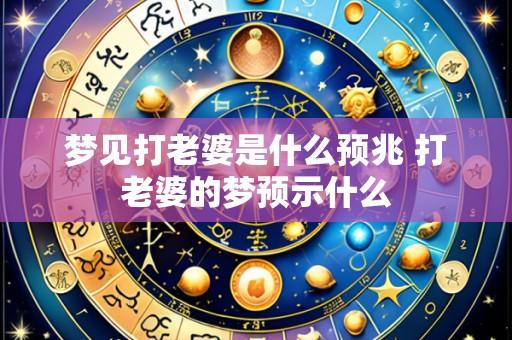 梦见打老婆是什么预兆 打老婆的梦预示什么