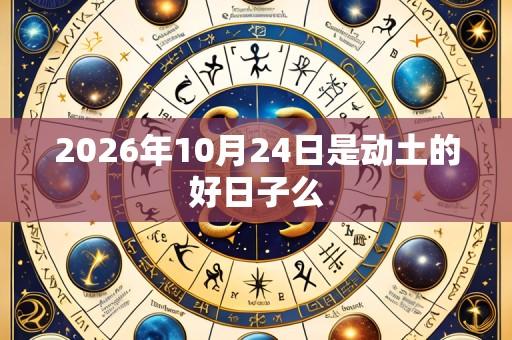 2026年10月24日是动土的好日子么