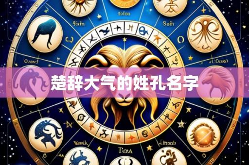 楚辞大气的姓孔名字