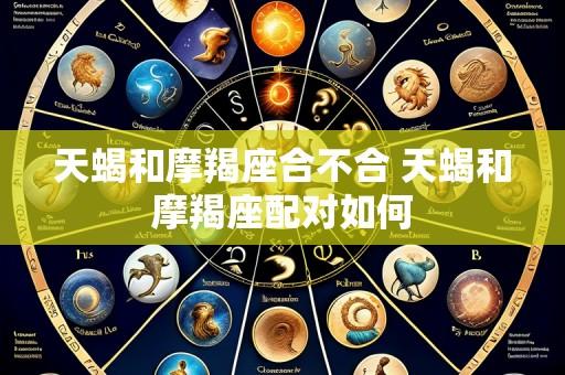 天蝎和摩羯座合不合 天蝎和摩羯座配对如何