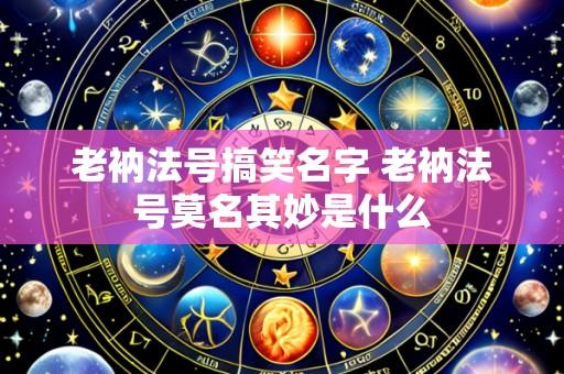 老衲法号搞笑名字 老衲法号莫名其妙是什么