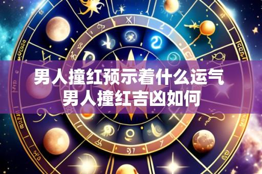 男人撞红预示着什么运气 男人撞红吉凶如何