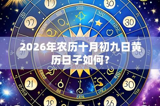 2026年农历十月初九日黄历日子如何?