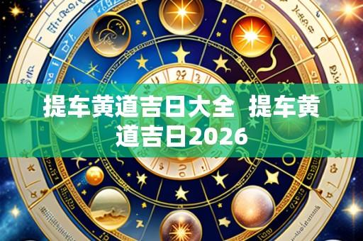 提车黄道吉日大全 提车黄道吉日2026
