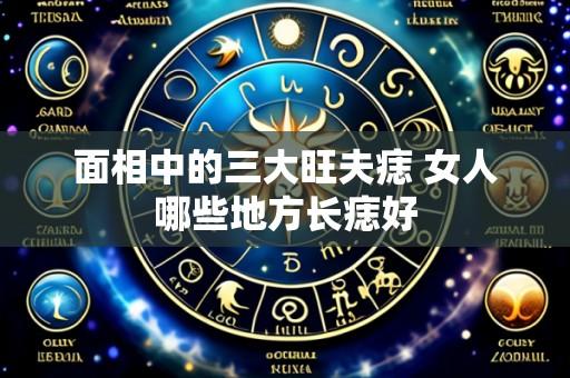 面相中的三大旺夫痣 女人哪些地方长痣好