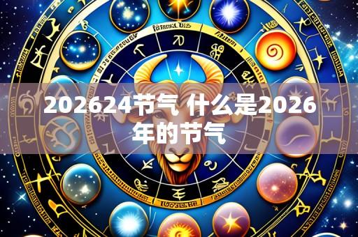 202624节气 什么是2026年的节气