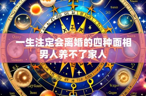 一生注定会离婚的四种面相男人养不了家人