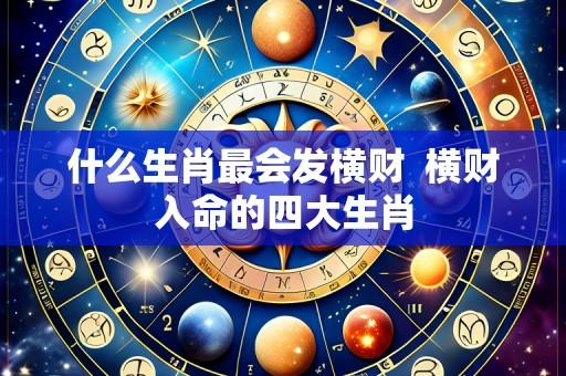 什么生肖最会发横财  横财入命的四大生肖