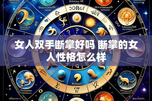 女人双手断掌好吗 断掌的女人性格怎么样