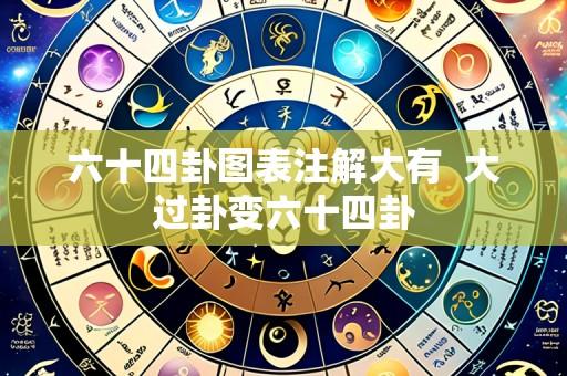 六十四卦图表注解大有 大过卦变六十四卦