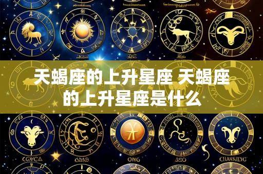 天蝎座的上升星座 天蝎座的上升星座是什么
