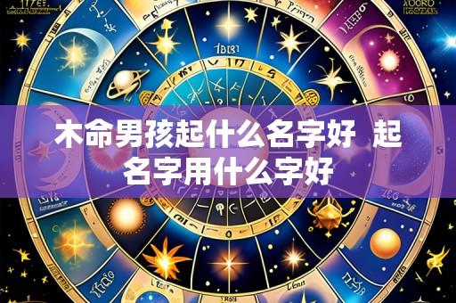 木命男孩起什么名字好  起名字用什么字好
