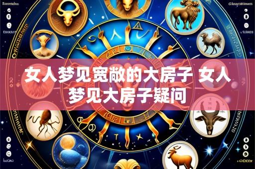 女人梦见宽敞的大房子 女人梦见大房子疑问