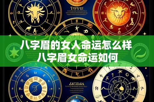 八字眉的女人命运怎么样 八字眉女命运如何