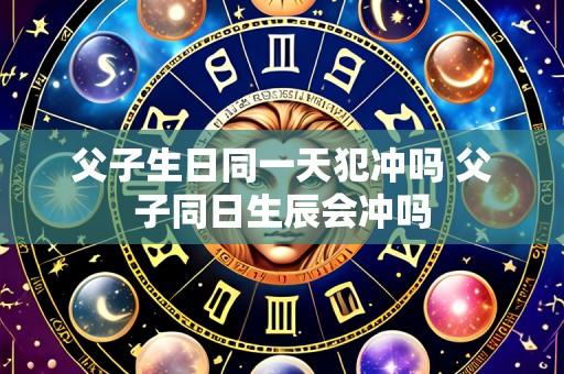 父子生日同一天犯冲吗 父子同日生辰会冲吗