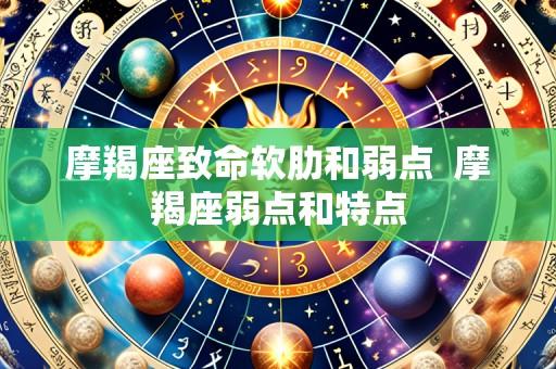 摩羯座致命软肋和弱点 摩羯座弱点和特点