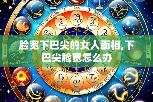 脸宽下巴尖的女人面相,下巴尖脸宽怎么办