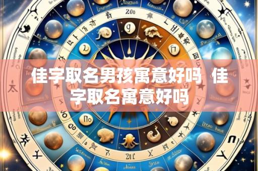 佳字取名男孩寓意好吗 佳字取名寓意好吗