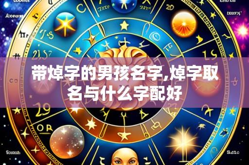 带焯字的男孩名字,焯字取名与什么字配好