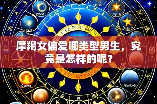 摩羯女偏爱哪类型男生，究竟是怎样的呢？