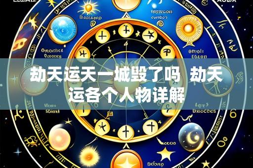 劫天运天一城毁了吗 劫天运各个人物详解
