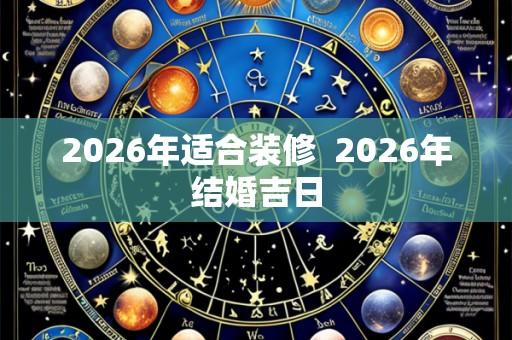 2026年适合装修 2026年结婚吉日