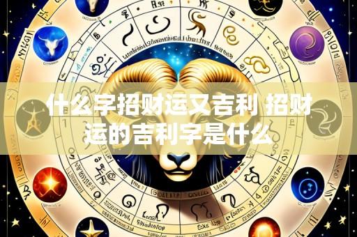 什么字招财运又吉利 招财运的吉利字是什么