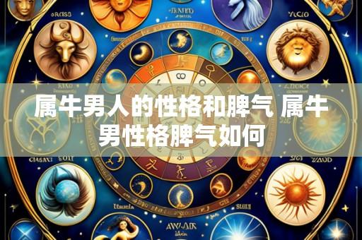 属牛男人的性格和脾气 属牛男性格脾气如何
