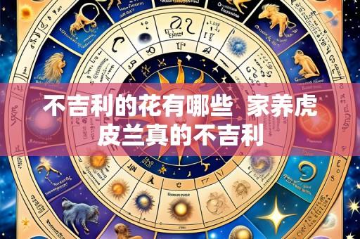 不吉利的花有哪些 家养虎皮兰真的不吉利