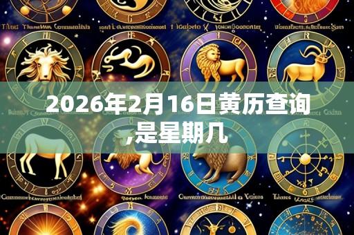 2026年2月16日黄历查询,是星期几