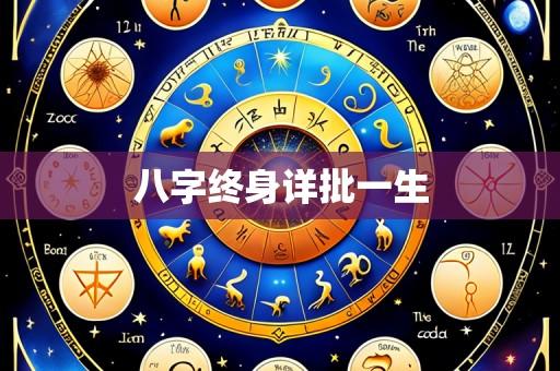 八字终身详批一生